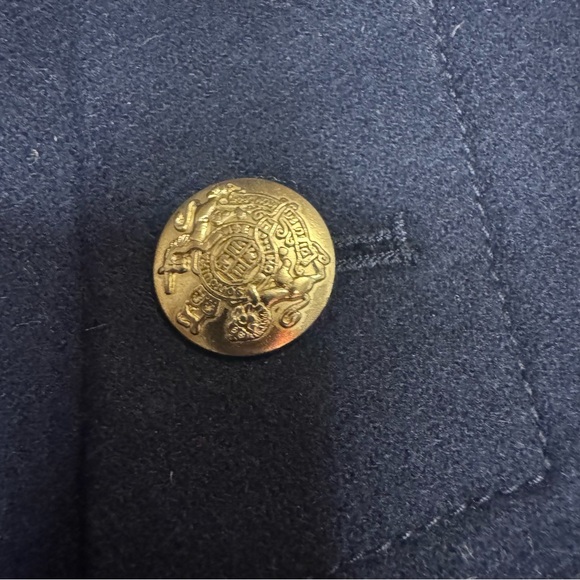 J. Crew Navy Mini Skirt with Gold Buttons - Picture 10 of 11